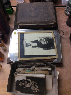 Lot 416 - Victorian photo album, other old photographs etc