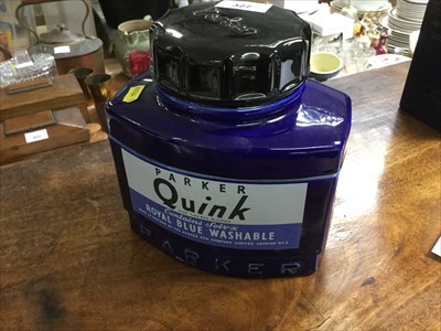 Lot 327 - Parker Quink advertising bottle