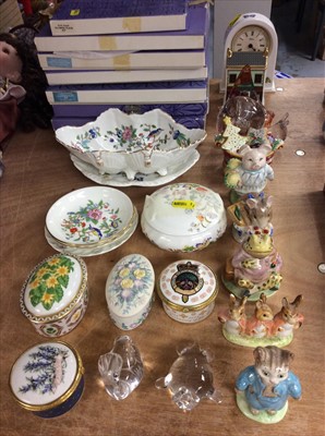 Lot 404 - Group of Wedgwood collectors plates, Aynsley, Beatrix Potter and other ceramics