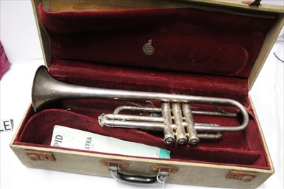 Lot 1754 - Boosey and Hawkes Imperial trumpet in fitted case