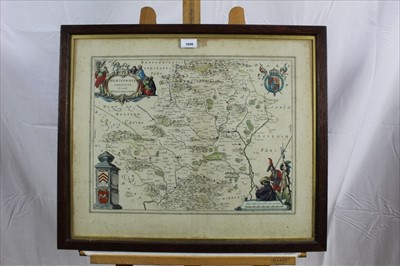 Lot 107 - J. Blaeu 17th century Map of Hertfordshire