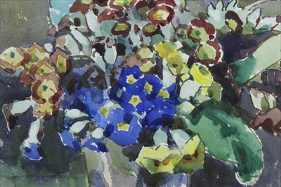 Lot 1002 - Geoffrey Birkbeck 1875-1954 - Watercolour vase of flowers