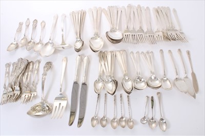 Lot 211 - Selection American sterling silver flatware