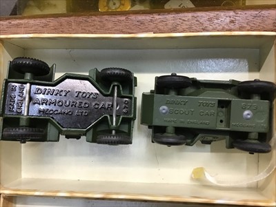 Lot 69 - Two Dinky toys - Armoured Car and Scout Car