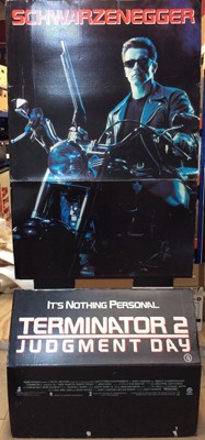 Lot 902 - Terminator 2 card cinema lobby stand