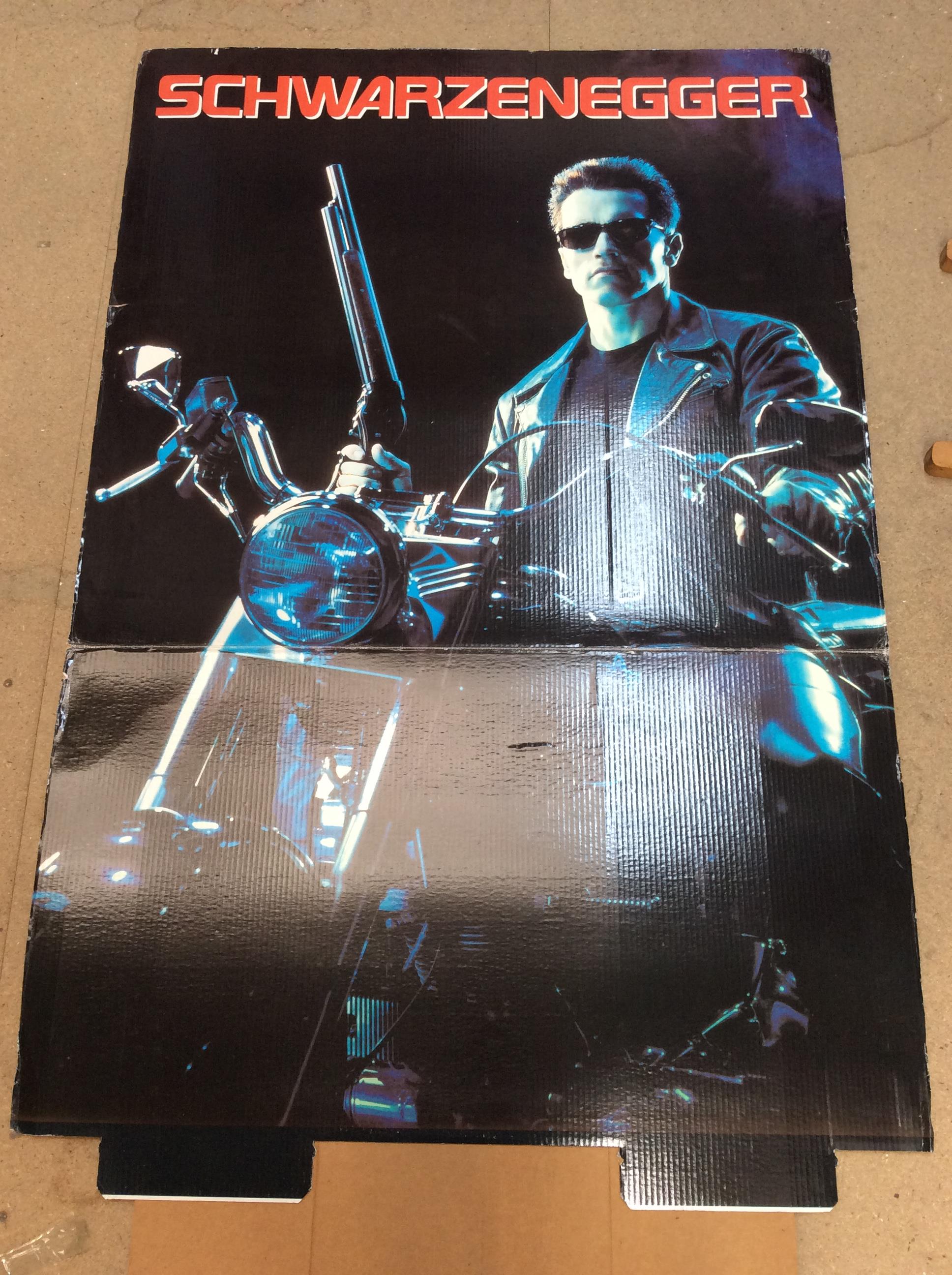 Lot 902 - Terminator 2 card cinema lobby stand