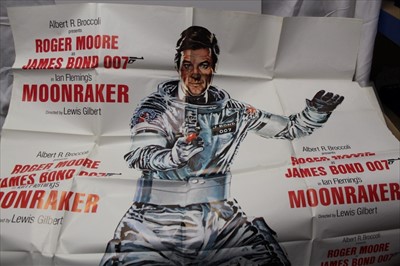 Lot 1057 - Film Poster Very Large James Bond Moonraker. Artwork by Dan Goozee