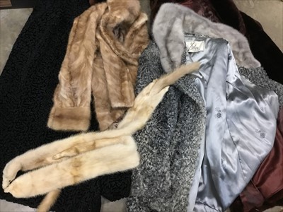 Lot 180 - Group of various ladies fur coats