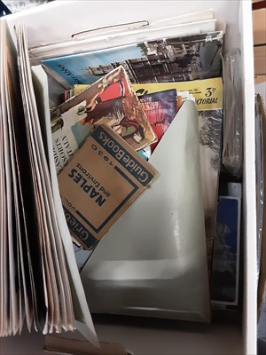 Lot 513 - Large quantity of ephemera - albums, stamps, books, postcards etc.