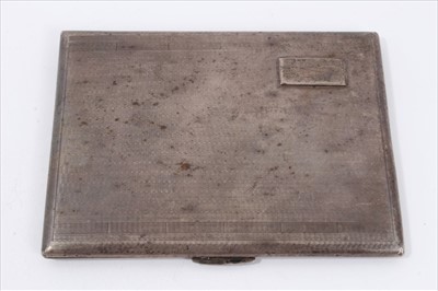 Lot 275 - Silver cigarette case