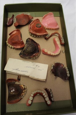 Lot 1852 - Group early 20th century and later false teeth