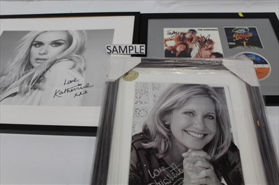 Lot 1233 - Autographed photographs framed and glazed.