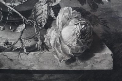 Lot 967 - Jan Van Huysum (1682-1749) pair of 18th century mezzotint and etchings by Richard Earlom (1743-1822)