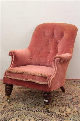 Lot 1295 - Good quality 19th century easy chair