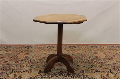 Lot 1364 - Early 20th century honey oak occasional table in the manor of Pugin