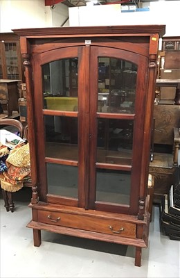 Lot 945 - Hardwood glazed display unit