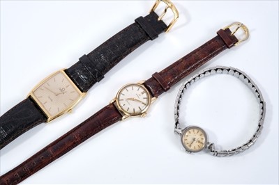 Lot 560 - Three Omega ladies wristwatches