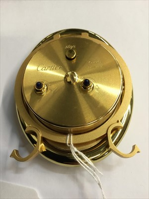 Lot 567 - Cartier timepiece in original Cartier box