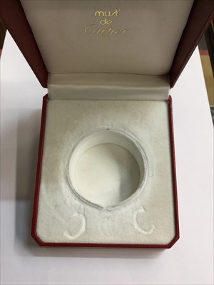 Lot 567 - Cartier timepiece in original Cartier box