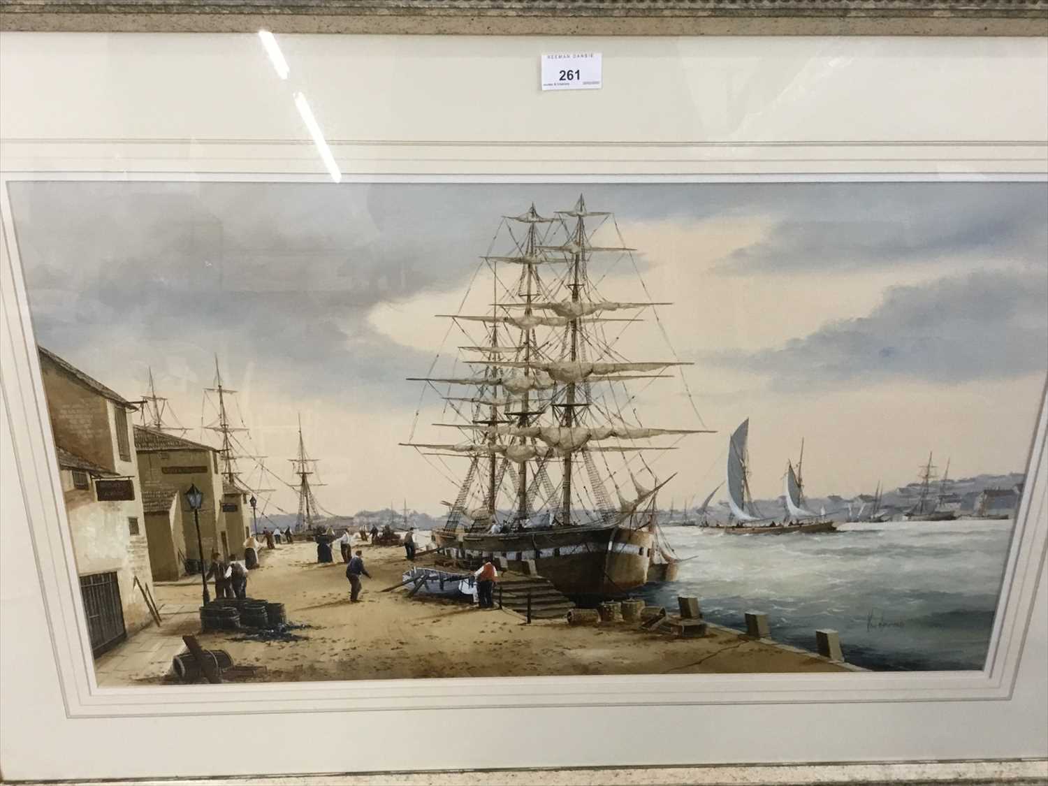 Lot 261 - Ken Hammond (b.1948) pair of marine watercolours