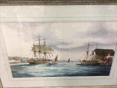 Lot 261 - Ken Hammond (b.1948) pair of marine watercolours