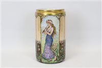 Lot 2171 - Good quality French porcelain vase decorated...
