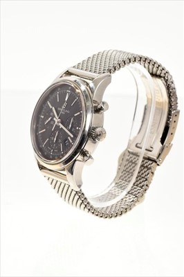 Lot 561 - Breitling Transocean Chronograph stainless steel wristwatch