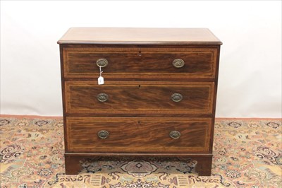 Lot 1325 - Regency mahogany and crossbanded chest