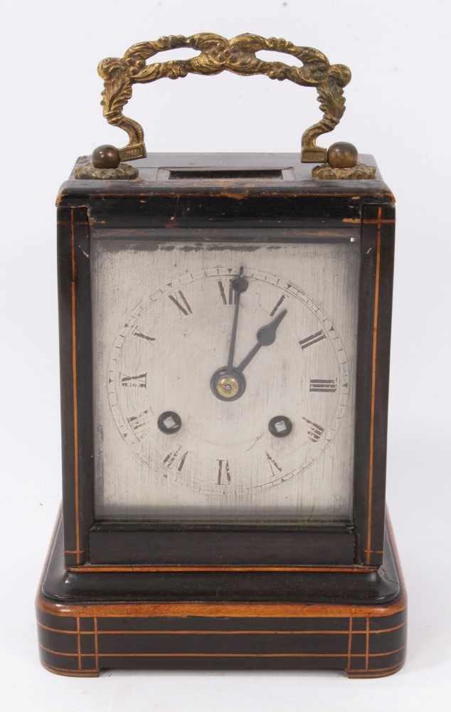 Lot 603 - Leroy Paris - 19th century wooden cased carriage clock