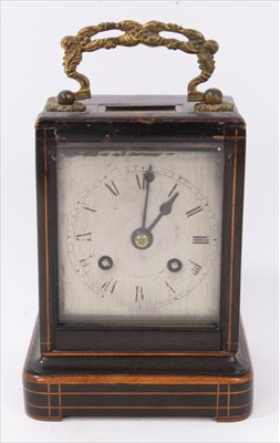 Lot 603 - Leroy Paris - 19th century wooden cased carriage clock