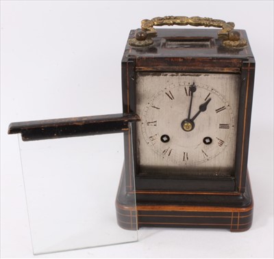 Lot 603 - Leroy Paris - 19th century wooden cased carriage clock