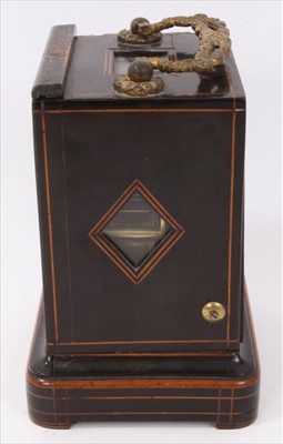 Lot 603 - Leroy Paris - 19th century wooden cased carriage clock