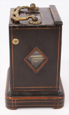 Lot 603 - Leroy Paris - 19th century wooden cased carriage clock