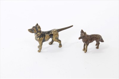 Lot 219 - Group of miniature metal animals.