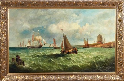 Lot 1125 - Frederick Haynes (late 19th century) oil on canvas - large marine scene, signed