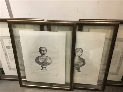 Lot 258 - Set of four 19th century engravings, glazed frames