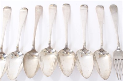 Lot 220 - Large selection of Dutch silver flatware.