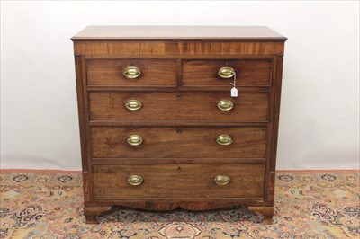 Lot 1328 - Regency mahogany chest of drawers