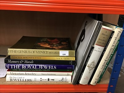 Lot 100 - Books - The Jewels of the Duchess of Windsor, jewellery reference books and others similar