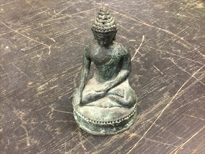 Lot 160 - Eastern bronze Buddha figure