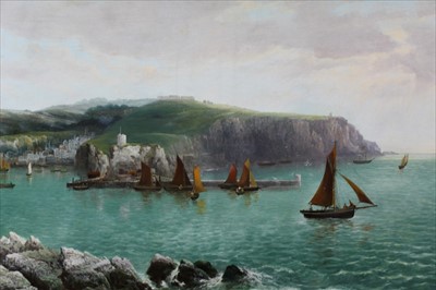 Lot 1126 - Richard Allam (19th century) oil on canvas - Whitby