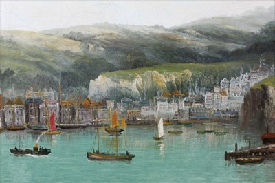 Lot 1126 - Richard Allam (19th century) oil on canvas - Whitby