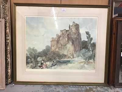 Lot 115 - William Russell Flint limited edition print - 'Picnic at la Roche' with blindstamp, 554/850, in glazed gilt frame