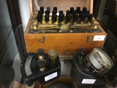 Lot 198 - Electrical Weekstone Bridge resistance equipment and two gauges