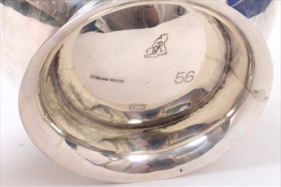 Lot 252 - Channel Islands sterling silver golden jubilee rose bowl, cased.