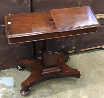 Lot 978 - Victorian mahogany adjustable reading table