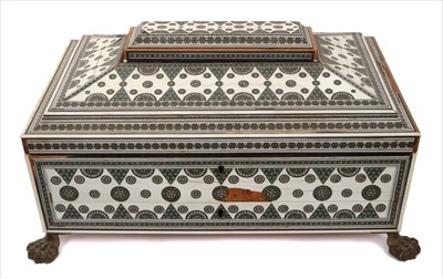 Lot 779 - Large 19th century Anglo-Indian vizagapatam jewellery box