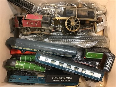 Lot 470 - Train and railway models, track, Matchbox models of yesteryear boxed set, Corgi military air power boxed set and two model planes