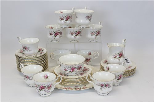 Lot 2202 - Royal Albert Lavender Rose tea set (39 pieces)