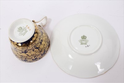 Lot 79 - Good quality 18-piece Aynsley bone china coffee set in case